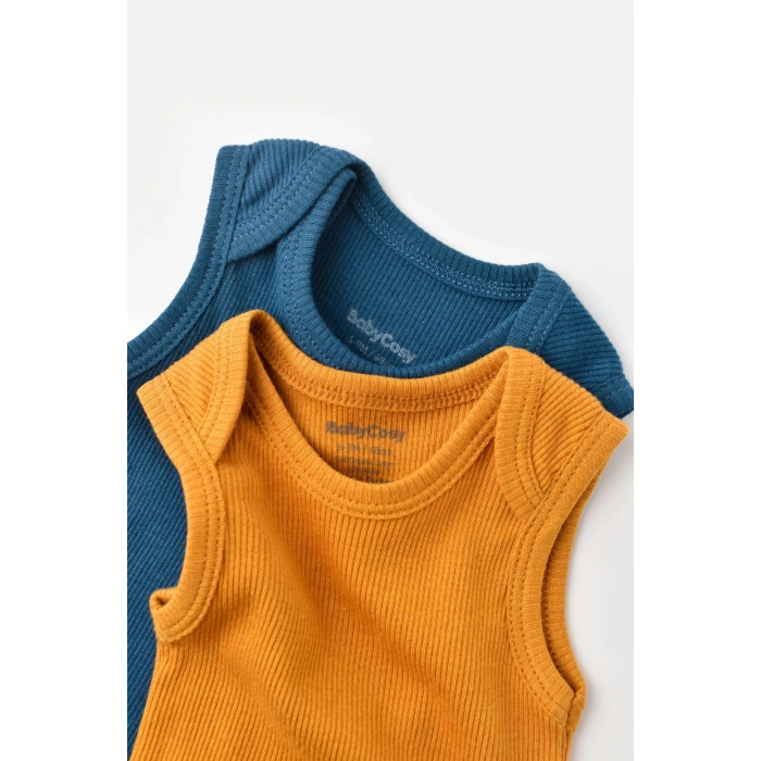 Bebek 2 Parça Kolsuz Body, %50 Modal Kumaş - %50 Organik Pamuk, Bebek ve Yenidoğan Serisi - CSYM11110