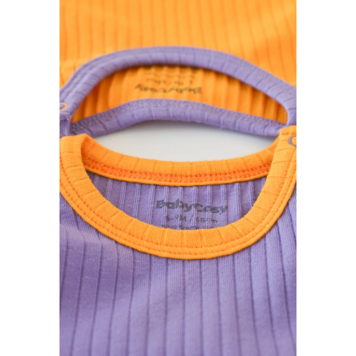 Bebek 2 Parça Kolsuz Body, %95 Organik Pamuk - %5 Elastan, Bebek ve Yenidoğan Serisi - CSYR4102