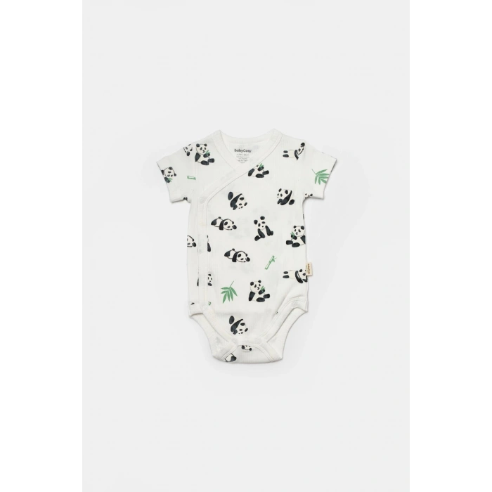 Bebek 2 Parça Kruvaze Body, %50 Bambu - %50 Organik Pamuk, Bebek ve Yenidoğan Serisi - CSYB9057