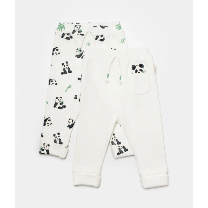 Bebek 2 Parça Pantolon, %50 Bambu - %50 Organik Pamuk, Bebek ve Yenidoğan Serisi - CSYB9059