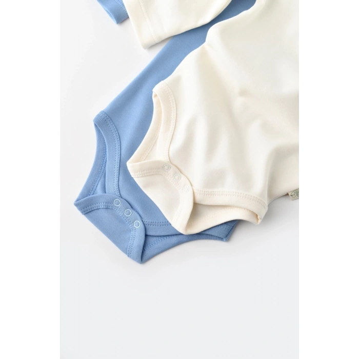 Bebek 2 Parça Uzun Kollu Body, %100 Organik Pamuk, Bebek ve Yenidoğan Serisi - CSY3024