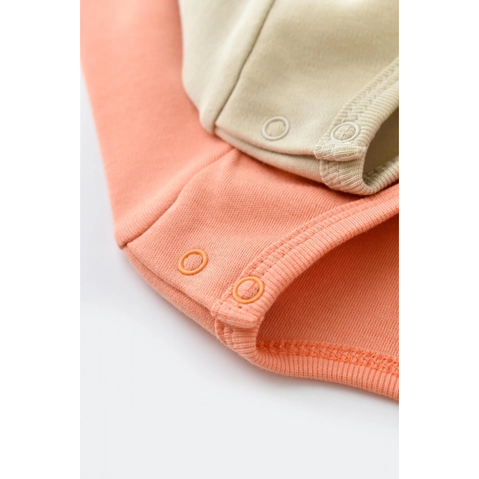 Bebek 2 Parça Uzun Kollu Body, %100 Organik Pamuk, Bebek ve Yenidoğan Serisi - CSY3025