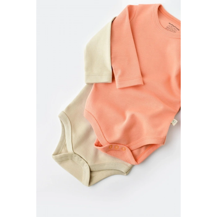 Bebek 2 Parça Uzun Kollu Body, %100 Organik Pamuk, Bebek ve Yenidoğan Serisi - CSY3025