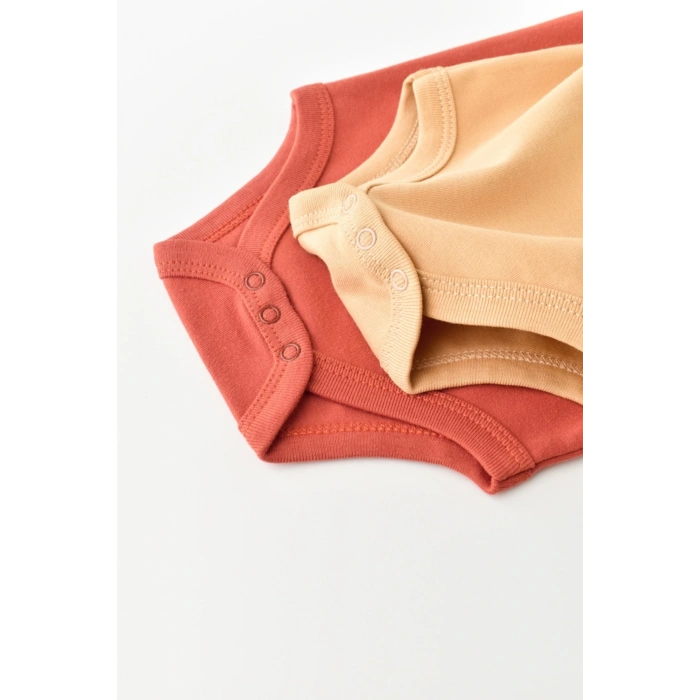 Bebek 2 Parça Uzun Kollu Body, %100 Organik Pamuk, Bebek ve Yenidoğan Serisi - CSY3026