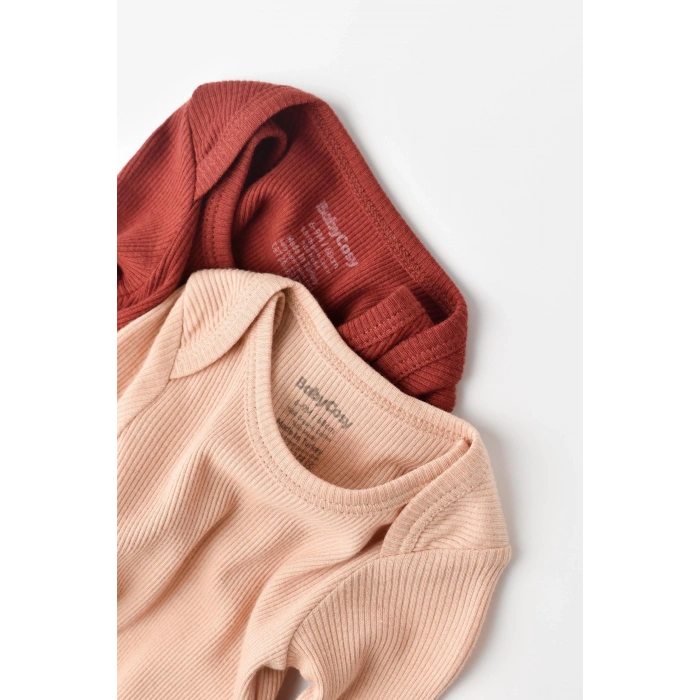 Bebek 2 Parça Uzun Kollu Body, %50 Modal Kumaş - %50 Organik Pamuk, Bebek ve Yenidoğan Serisi