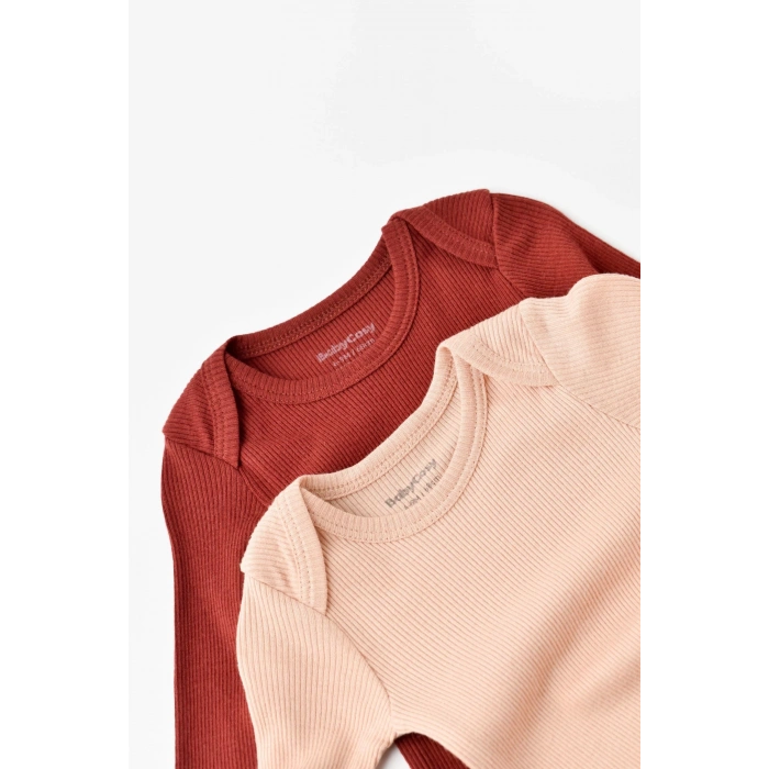 Bebek 2 Parça Uzun Kollu Body, %50 Modal Kumaş - %50 Organik Pamuk, Bebek ve Yenidoğan Serisi