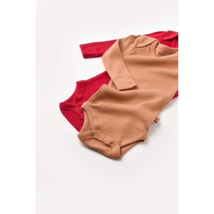 Bebek 2 Parça Uzun Kollu Body, %50 Modal Kumaş - %50 Organik Pamuk, Bebek ve Yenidoğan Serisi - CSYM11311