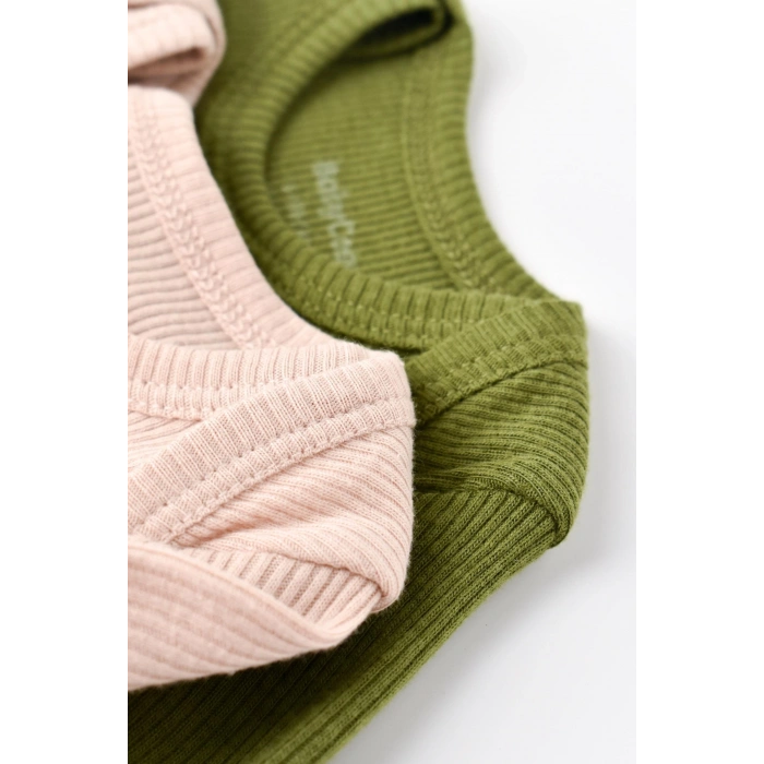 Bebek 2 Parça Uzun Kollu Body, %50 Modal Kumaş - %50 Organik Pamuk, Bebek ve Yenidoğan Serisi - CSYM11312