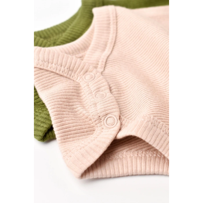 Bebek 2 Parça Uzun Kollu Body, %50 Modal Kumaş - %50 Organik Pamuk, Bebek ve Yenidoğan Serisi - CSYM11312