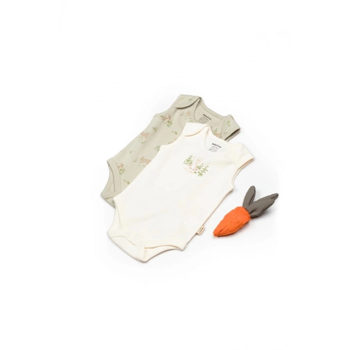 Bebek 2li Askılı Badi %100 Organik Pamuk, Bebek ve Yenidoğan Serisi - CSY5707