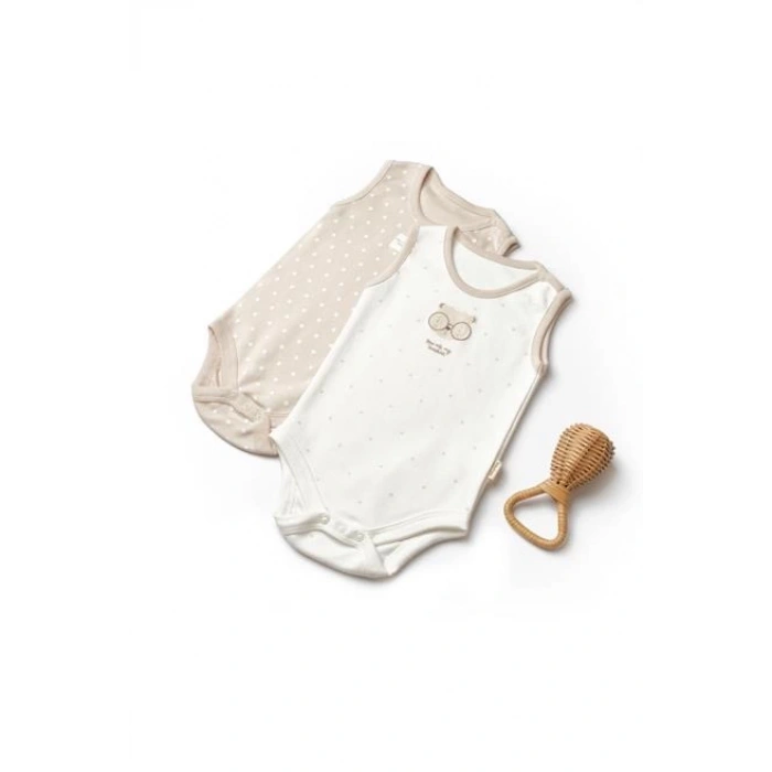 Bebek 2li Askılı Badi %100 Organik Pamuk, Bebek ve Yenidoğan Serisi - CSY8100