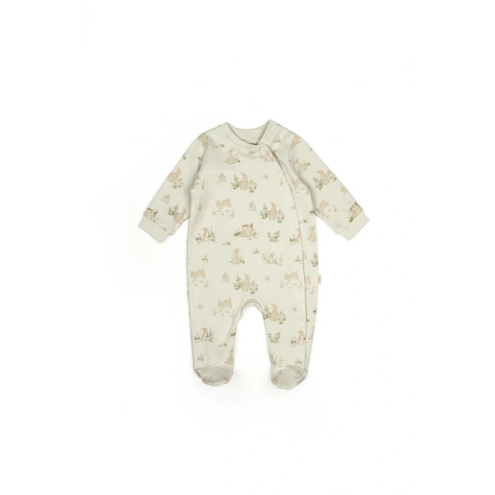 Bebek 2li Çıtçıtlı Tulum %100 Organik Pamuk, Bebek ve Yenidoğan Serisi - CSY5820