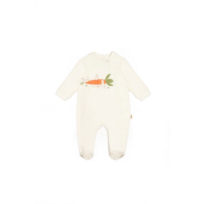 Bebek 2li Çıtçıtlı Tulum %100 Organik Pamuk, Bebek ve Yenidoğan Serisi - CSY5820