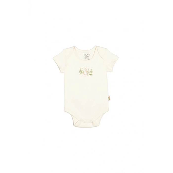 Bebek 2li Kısa Kollu Badi %100 Organik Pamuk, Bebek ve Yenidoğan Serisi - CSY5762