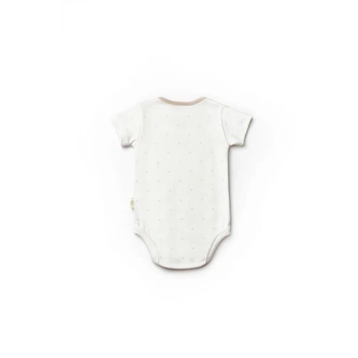 Bebek 2li Kısa Kollu Badi %100 Organik Pamuk, Bebek ve Yenidoğan Serisi - CSY8101