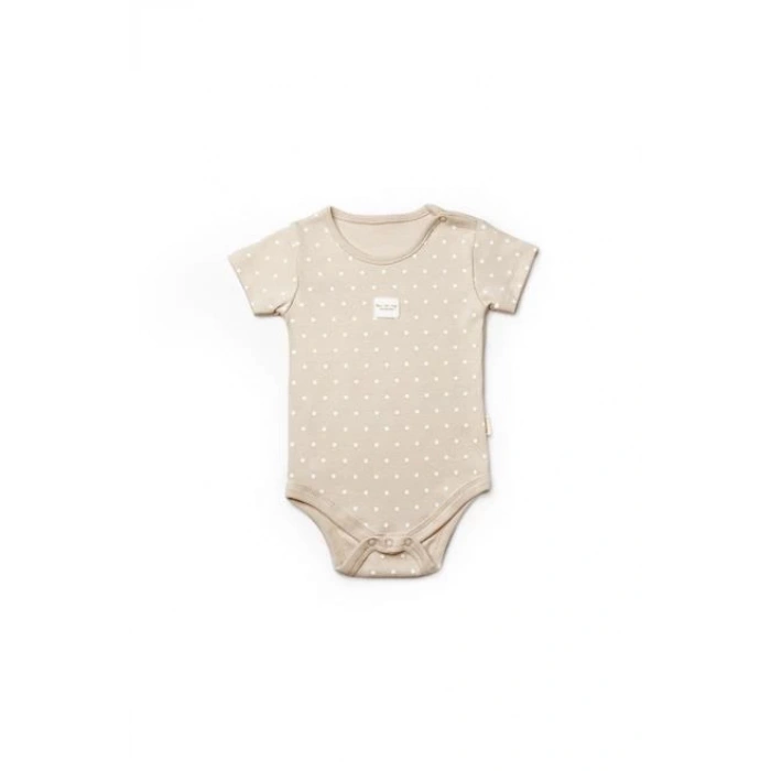 Bebek 2li Kısa Kollu Badi %100 Organik Pamuk, Bebek ve Yenidoğan Serisi - CSY8101