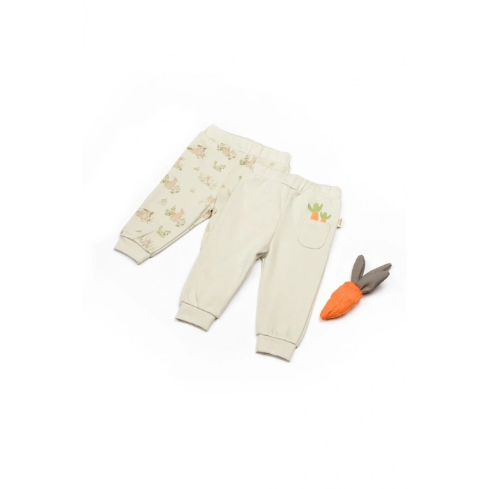 Bebek 2li Pantolon %100 Organik Pamuk, Bebek ve Yenidoğan Serisi - CSY5630