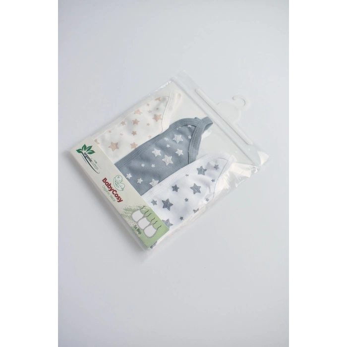 Bebek 3lü Önlük, %100 Organik Pamuk, Bebek ve Yenidoğan Serisi - CSY5950