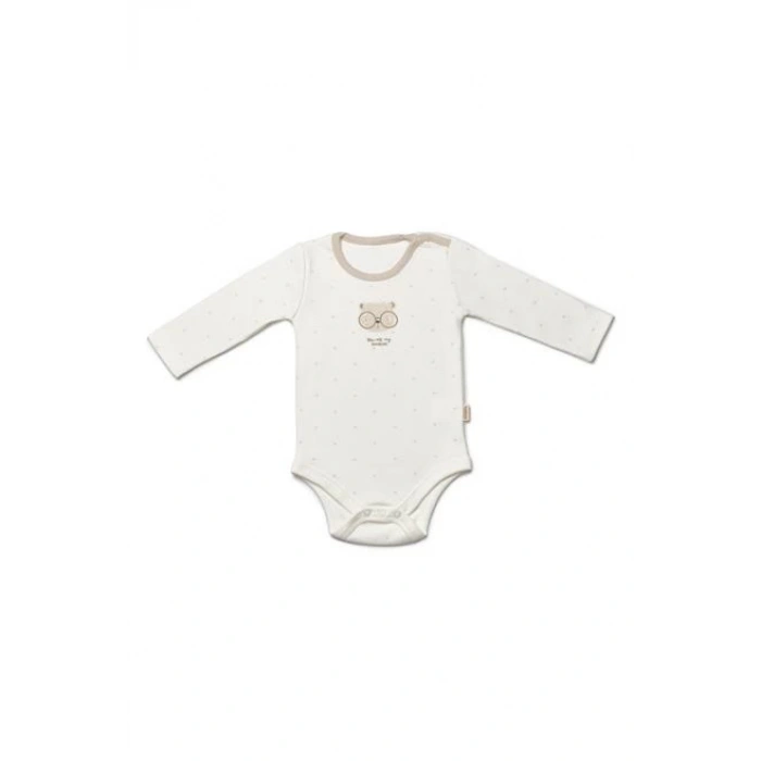 Bebek 3lü Uzun kollu Body %100 Organic Pamuk, Yenidoğan Serisi -CSY8124