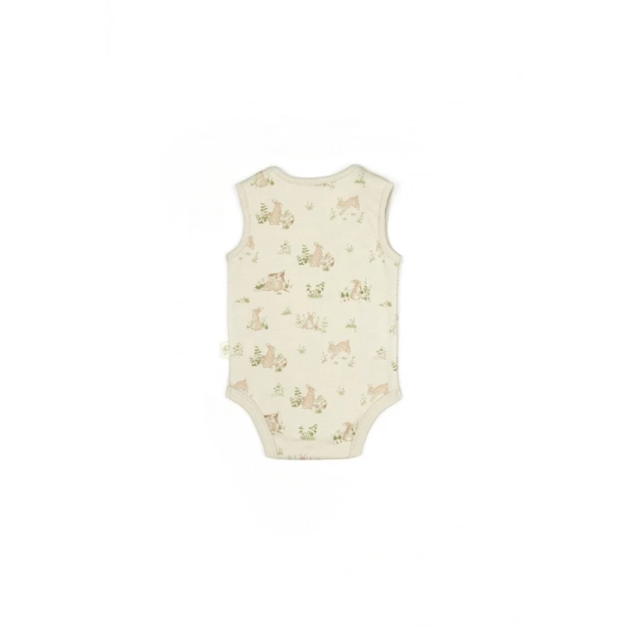 Bebek 3lü Askılı Badi Kutu Set %100 Organik Pamuk, Bebek ve Yenidoğan Serisi - CSY5709