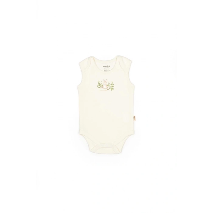 Bebek 3lü Askılı Badi Kutu Set %100 Organik Pamuk, Bebek ve Yenidoğan Serisi - CSY5709