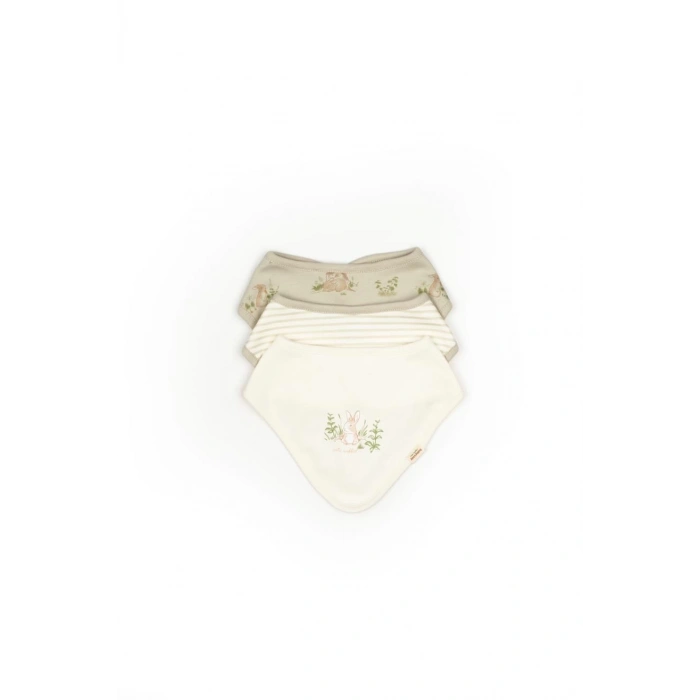 Bebek 3lü Fular %100 Organik Pamuk, Bebek ve Yenidoğan Serisi - CSY5960