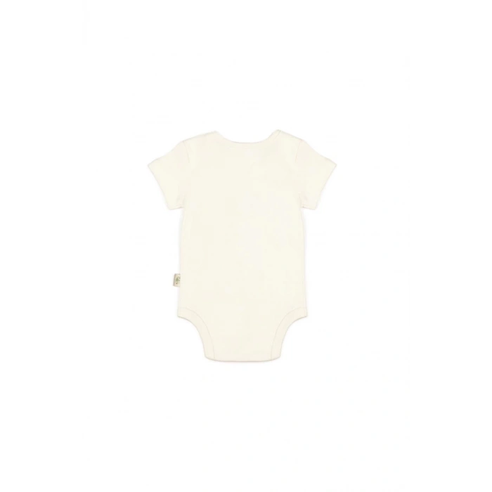 Bebek 3lü Kısa Kollu Badi Kutulu Set %100 Organik Pamuk, Bebek ve Yenidoğan Serisi - CSY5764