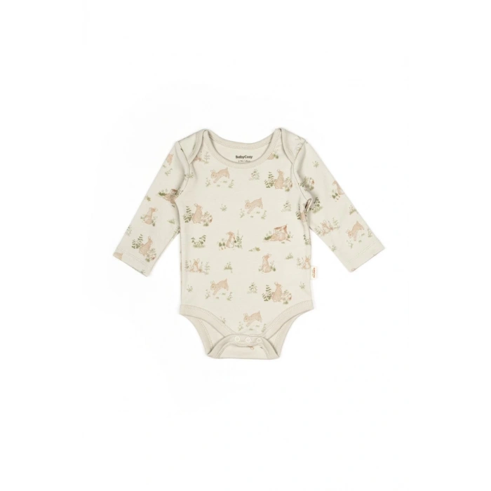 Bebek 3lü Uzun Kollu Badi Kutulu Set %100 Organik Pamuk, Bebek ve Yenidoğan Serisi - CSY5790