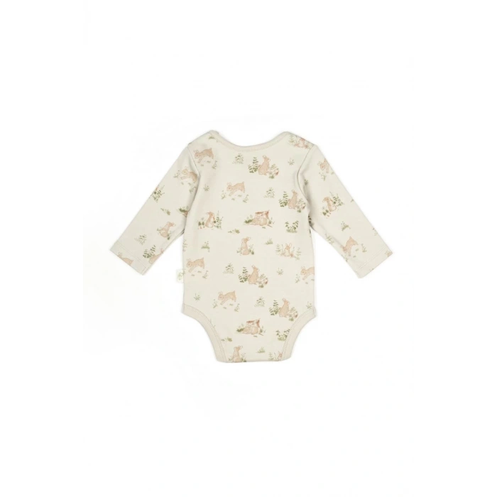 Bebek 3lü Uzun Kollu Badi Kutulu Set %100 Organik Pamuk, Bebek ve Yenidoğan Serisi - CSY5790