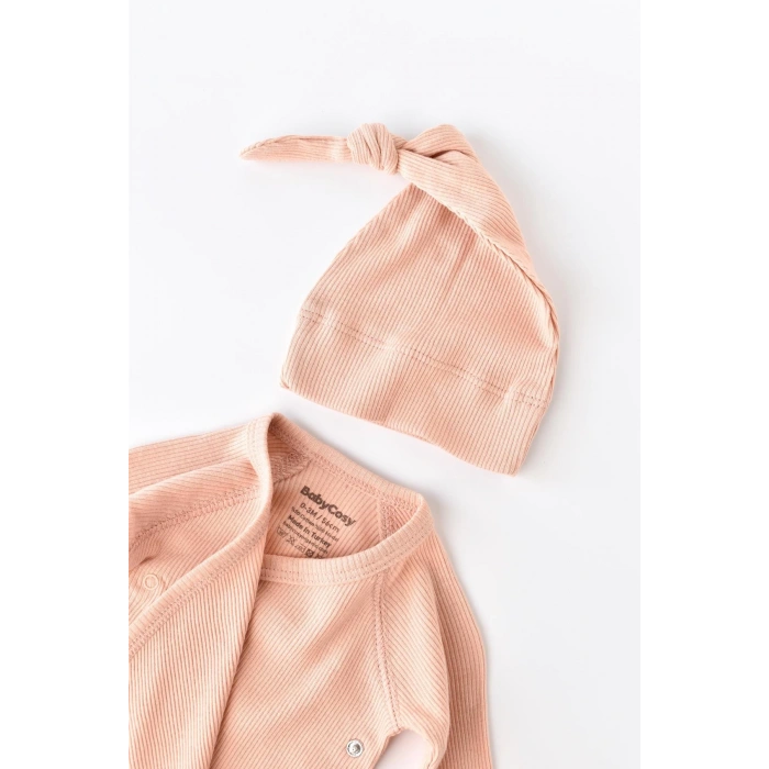 Bebek 4’lü Takım Pantolon, T-shirt, Şapka, Eldiven, Bebek ve Yenidoğan Serisi,Hastane Çıkış Seti