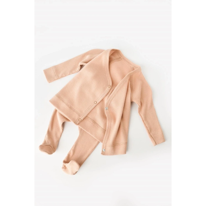 Bebek 4’lü Takım Pantolon, T-shirt, Şapka, Eldiven, Bebek ve Yenidoğan Serisi,Hastane Çıkış Seti