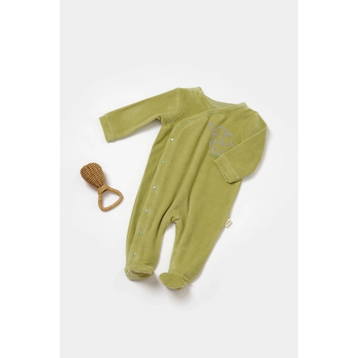 Bebek Ayaklı Tulum, %80 Organik Pamuk & %20 Polyester, Bebek ve Yenidoğan Serisi - CSYK6038