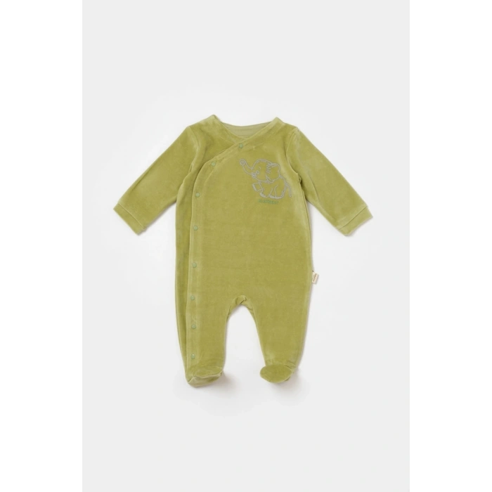 Bebek Ayaklı Tulum, %80 Organik Pamuk & %20 Polyester, Bebek ve Yenidoğan Serisi - CSYK6038