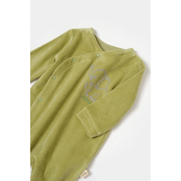 Bebek Ayaklı Tulum, %80 Organik Pamuk & %20 Polyester, Bebek ve Yenidoğan Serisi - CSYK6038