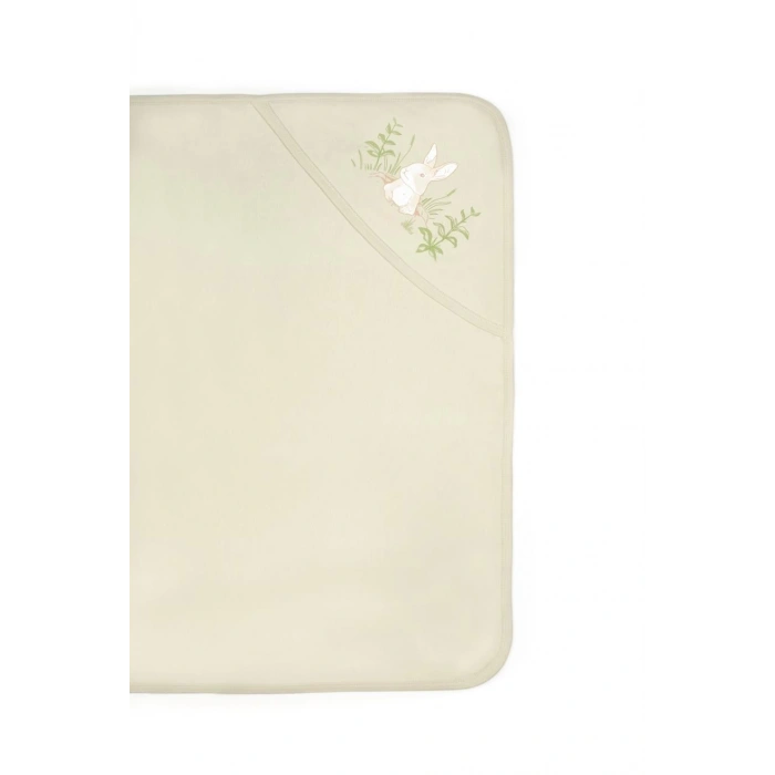 Bebek Başlıklı Battaniye %100 Organik Pamuk 85 x 85 cm, Bebek ve Yenidoğan Serisi - CSY5909