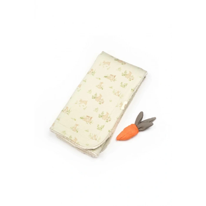 Bebek Battaniye %100 Organik Pamuk 85 x 85 cm, Bebek ve Yenidoğan Serisi - CSY5910