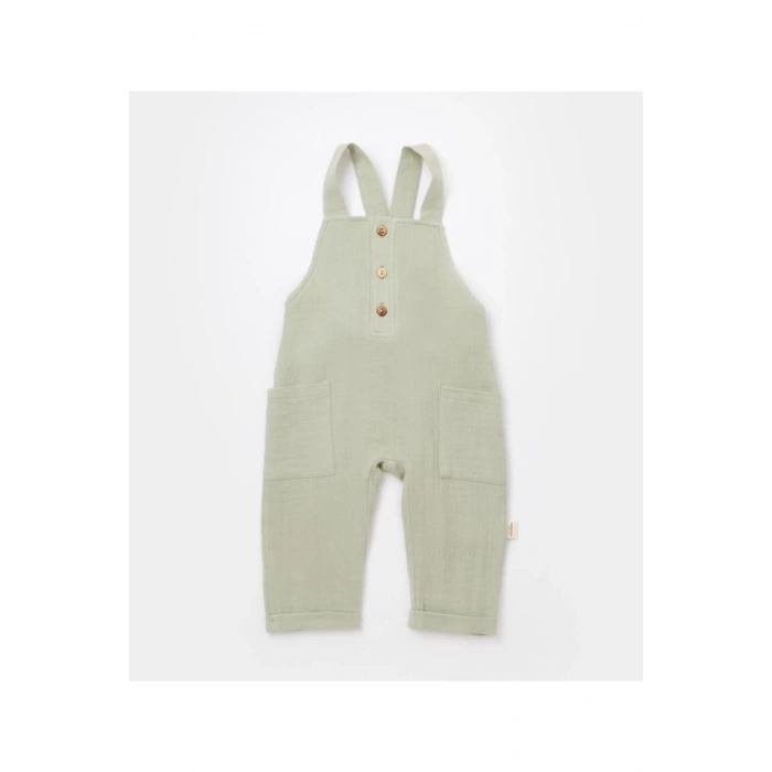 Bebek Cepli Salopet Tulum, %100 Pamuk, Bebek ve Yenidoğan Serisi - CSYM7011