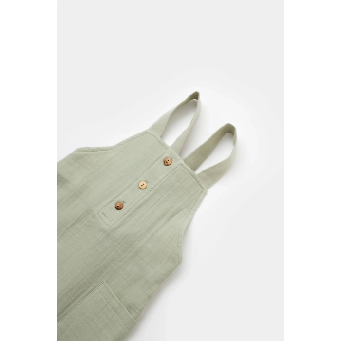 Bebek Cepli Salopet Tulum, %100 Pamuk, Bebek ve Yenidoğan Serisi - CSYM7011