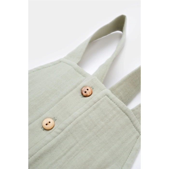 Bebek Cepli Salopet Tulum, %100 Pamuk, Bebek ve Yenidoğan Serisi - CSYM7011