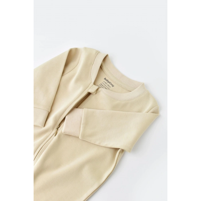 Bebek Fermuarlı Tulum, %100 Organik Pamuk, Bebek ve Yenidoğan Serisi - CSY3033