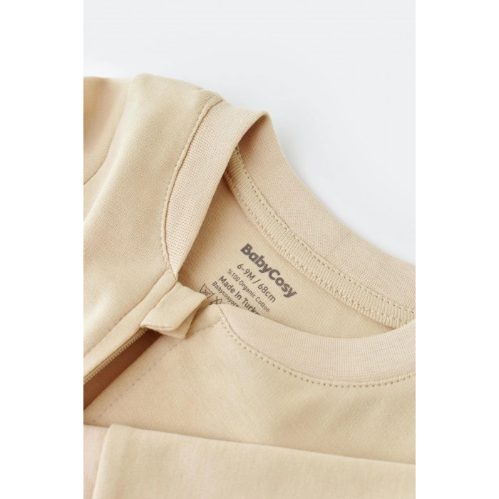 Bebek Fermuarlı Tulum, %100 Organik Pamuk, Bebek ve Yenidoğan Serisi - CSY3033