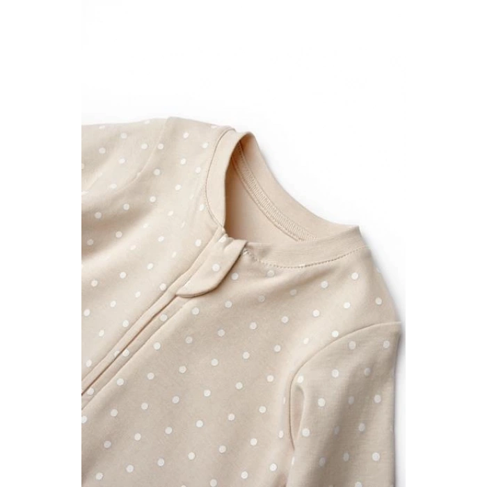 Bebek Fermuarlı Tulum, %100 Organik Pamuk, Bebek ve Yenidoğan Serisi - CSY8109