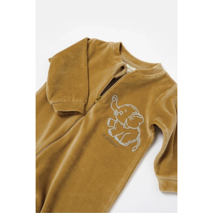 Bebek Fermuarlı Tulum, %80 Organik Pamuk, Bebek ve Yenidoğan Serisi - CSYK6055