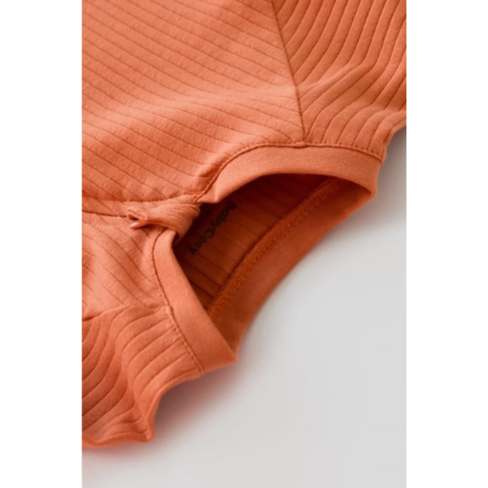 Bebek Fermuarlı Tulum, %95 Organik Pamuk - %5 Elastan, Bebek ve Yenidoğan Serisi - CSYR4605