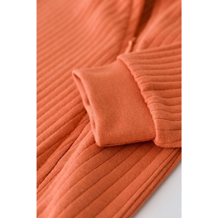 Bebek Fermuarlı Tulum, %95 Organik Pamuk - %5 Elastan, Bebek ve Yenidoğan Serisi - CSYR4605