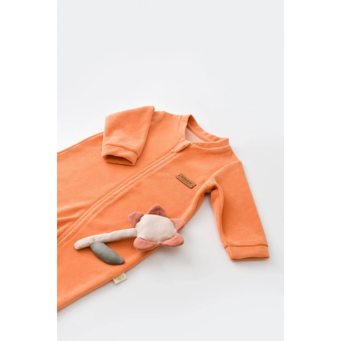 Bebek Kadife Fermuarlı Tulum, %80 Organik Pamuk, Bebek ve Yenidoğan Serisi - CSYK6030