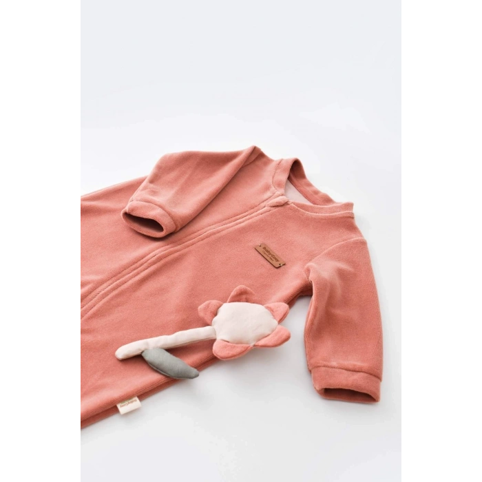 Bebek Kadife Fermuarlı Tulum, %80 Organik Pamuk, Bebek ve Yenidoğan Serisi - CSYK6031