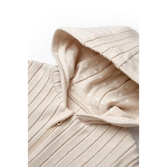 Bebek Kapüşonlu Ceket %100 Organic Pamuk Yenidoğan Serisi - CSY8118