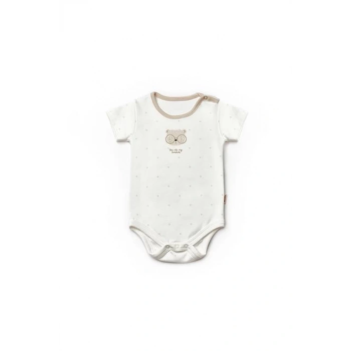 Bebek Keseli 4lü Takım Set %100 Organik Pamuk - Yenidoğan Serisi - CSY8134