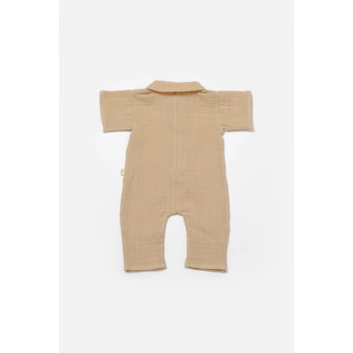 Bebek Kısa Kollu Tulum, %100 Pamuk, Bebek ve Yenidoğan Serisi - CSYM7041